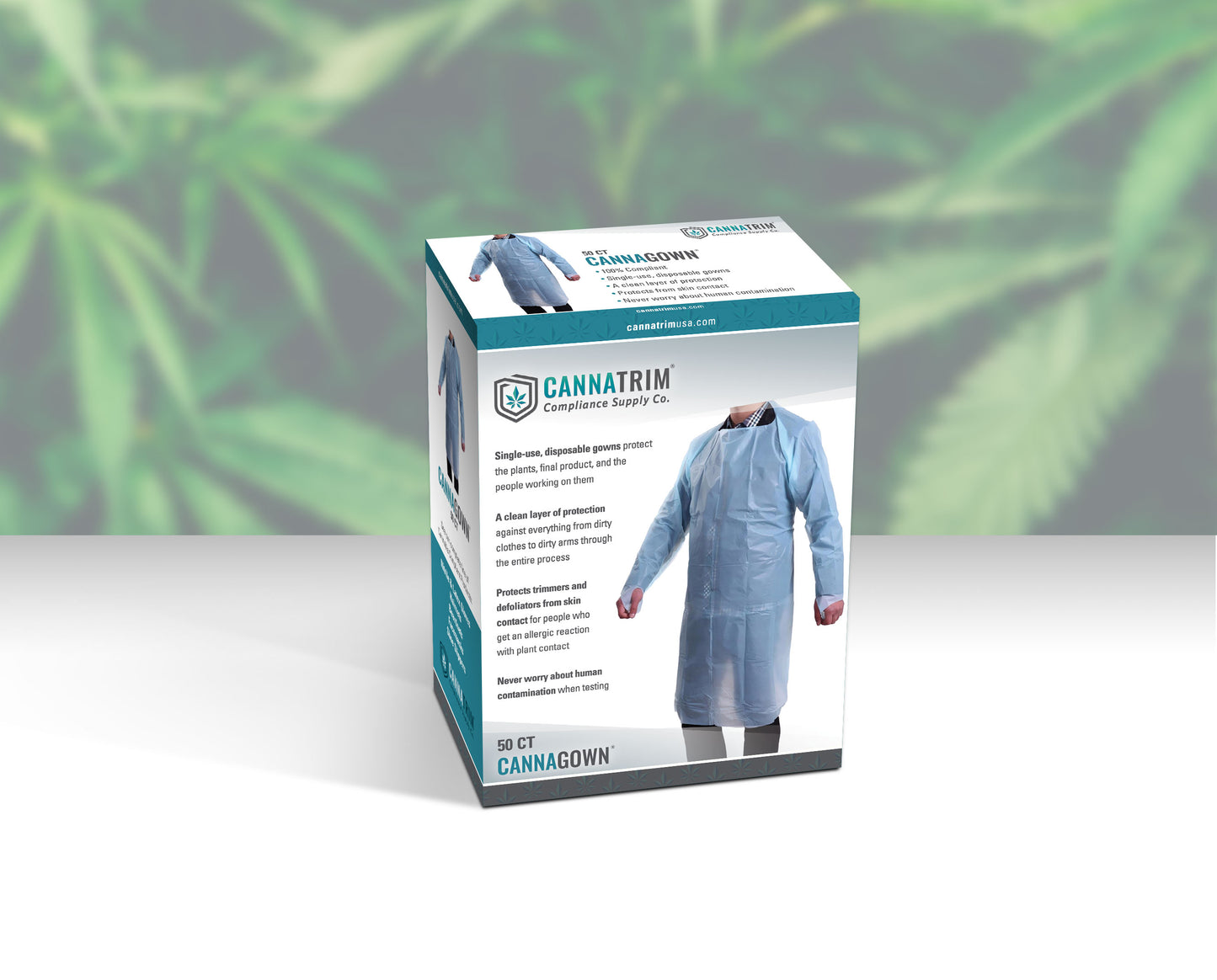 CannaGown™ Disposable Isolation Gown - 200 count